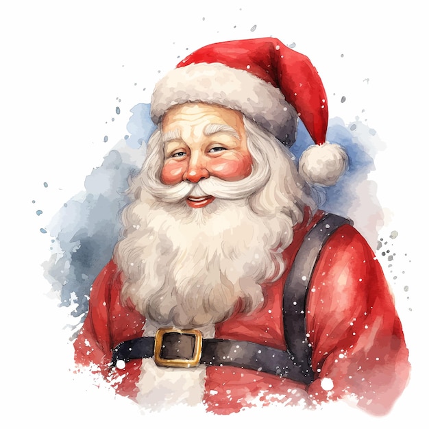 Vettore vector, buon natale a babbo natale.