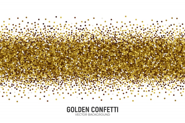 Vector Scattered Golden Confetti