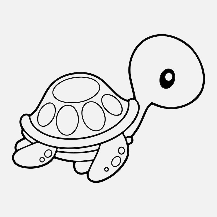 Vector vector schattig kronkelig kleurenboek geen achtergrond