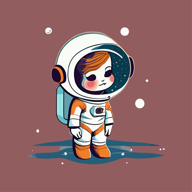 Vector schattige astronaut vliegen met raket cartoon vector pictogram illustratie