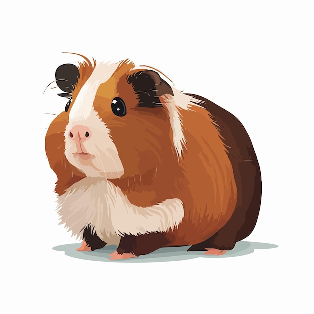 Vector schattige cavia cartoon stijl