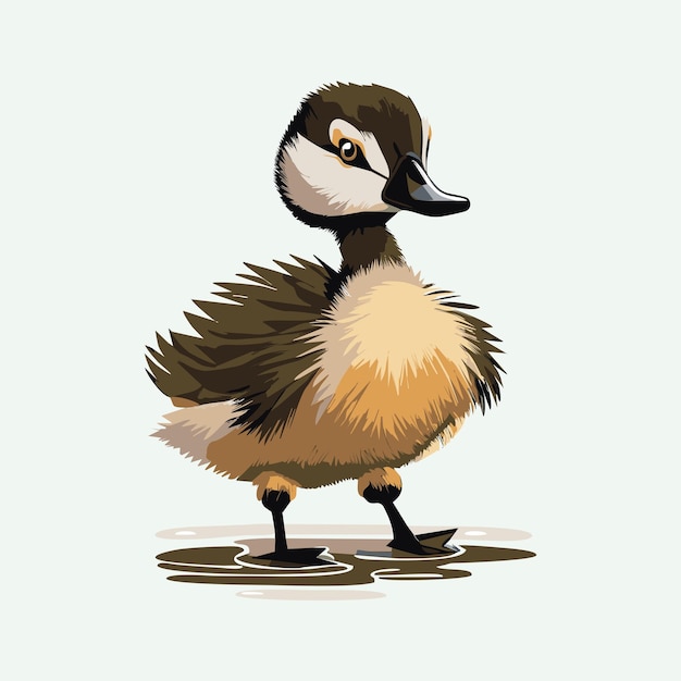 Vector schattige gans cartoon stijl