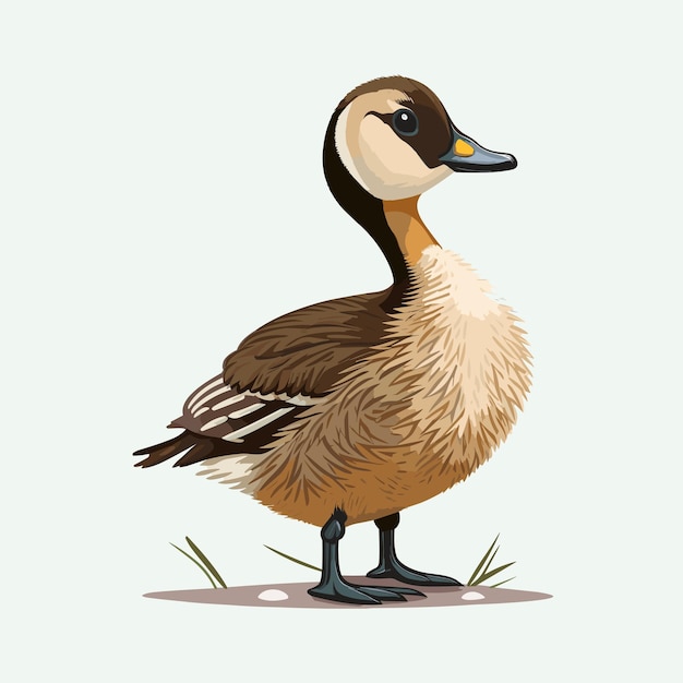 Vector schattige gans cartoon stijl