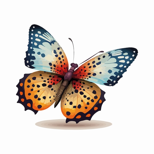 Vector schattige vlinder cartoon stijl