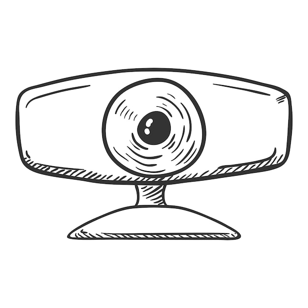 Vector schets webcamera illustratie