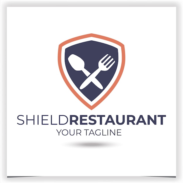 Vector schild restaurant logo sjabloon