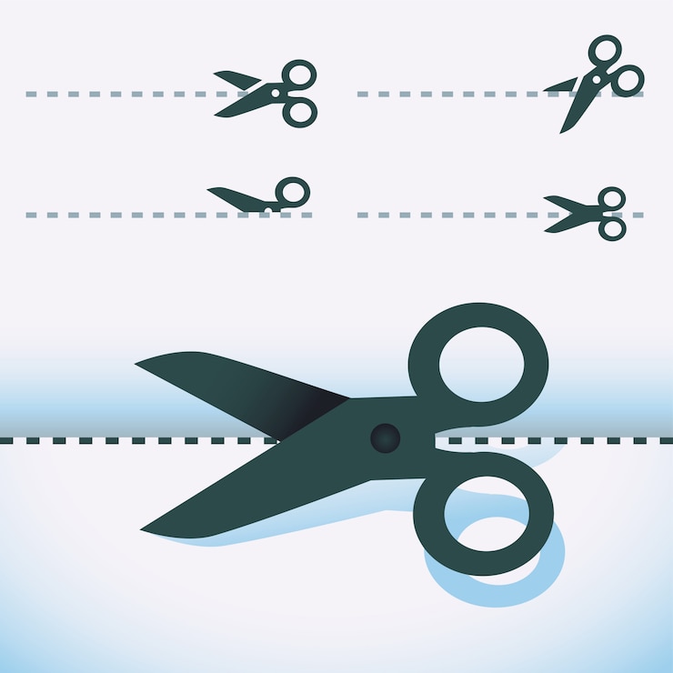 वेक्टर vector scissors - set of design elements