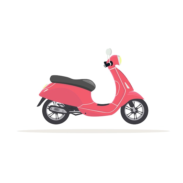 Vector scooter motorcycle travel design