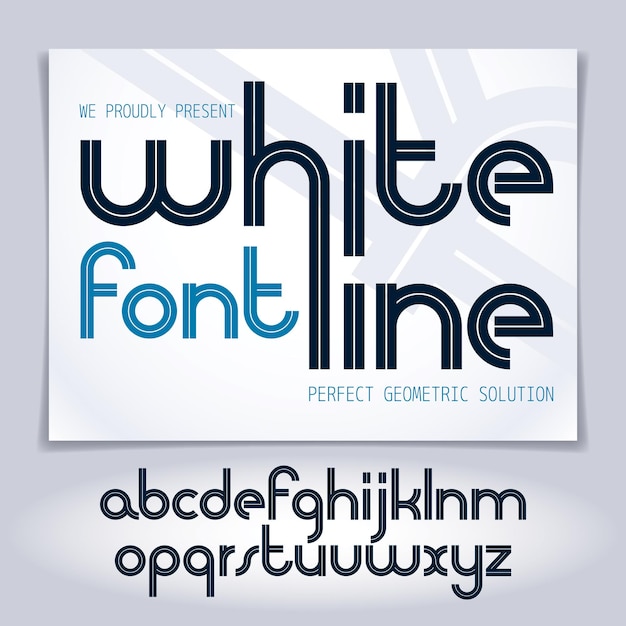 Vector script, modern lowercase alphabet letters set, best for use in corporate logotype design.