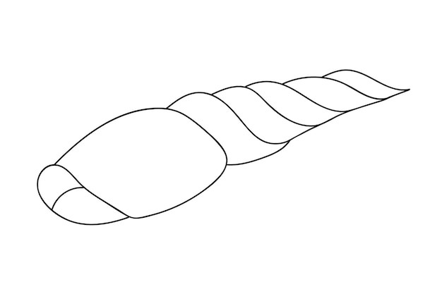 Illustrazione di conchiglia vettoriale illustrazione di stock vettoriale