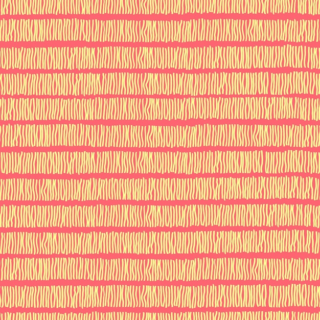 ベクトルのシームレスな抽象的な縦縞ペイントのテクスチャの不均一な縞手描き