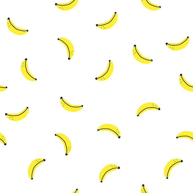 Vector seamless background with bananas