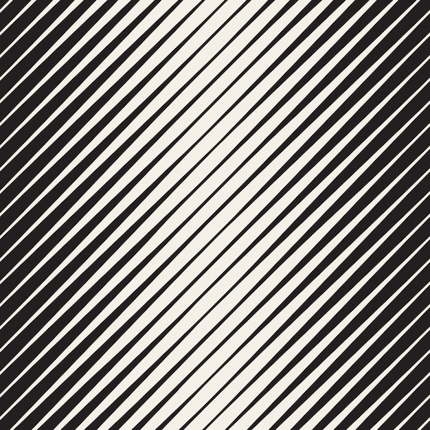 Vector vector seamless black and white halftone diagonal stripes pattern