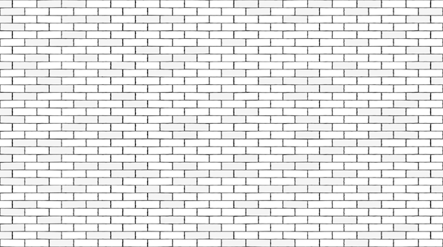 Premium Vector | Vector seamless brick wall background White brick texture
