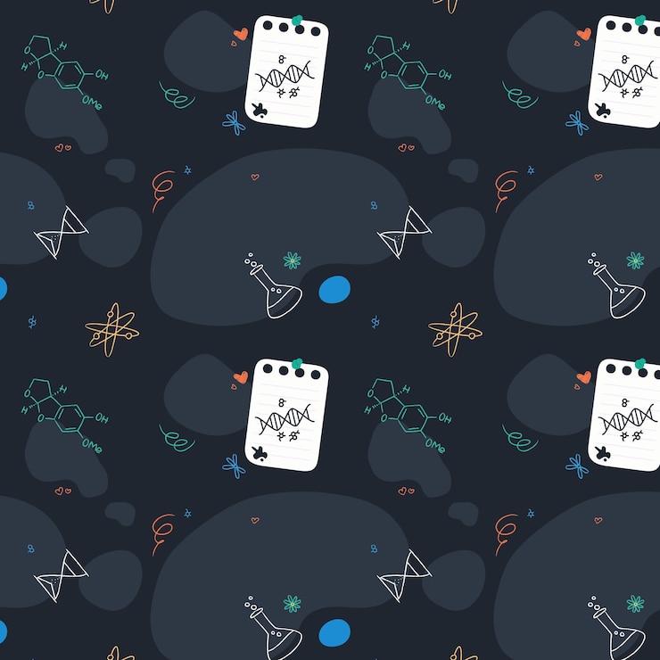 Vector vector seamless chalkboard school pattern