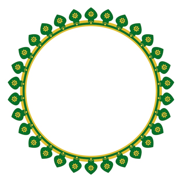 Vector Seamless Circle Decoration Traditional House of Betawi, Old Jakarta, Indonesia