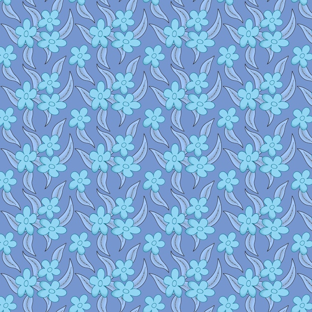 Vector seamless colorful floral pattern for background textures fabric print textiles wrapping