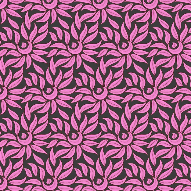 ベクター・シームレス・カラフル・フローラル・パターン (Vector seamless colorful floral pattern for background textures) - 背景のテクスチャに使用されるベクトル・シームレスのカラフルな花のパターンで織物を包むための織物プリント