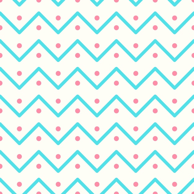 Vector seamless colorful zigzag pattern delicate design Cute chevron endless background