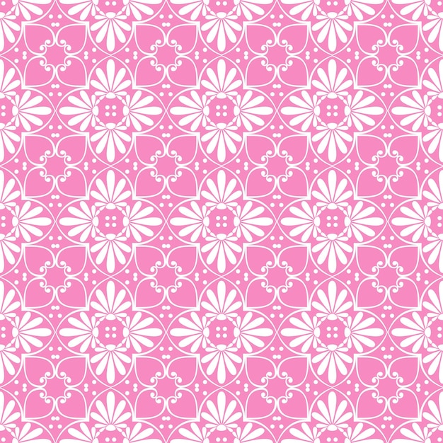 Vector seamless floral ornament