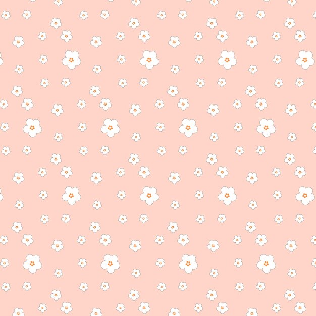 Vector vector seamless floral pattern illustration horizontally and vertically repeatable new pattern