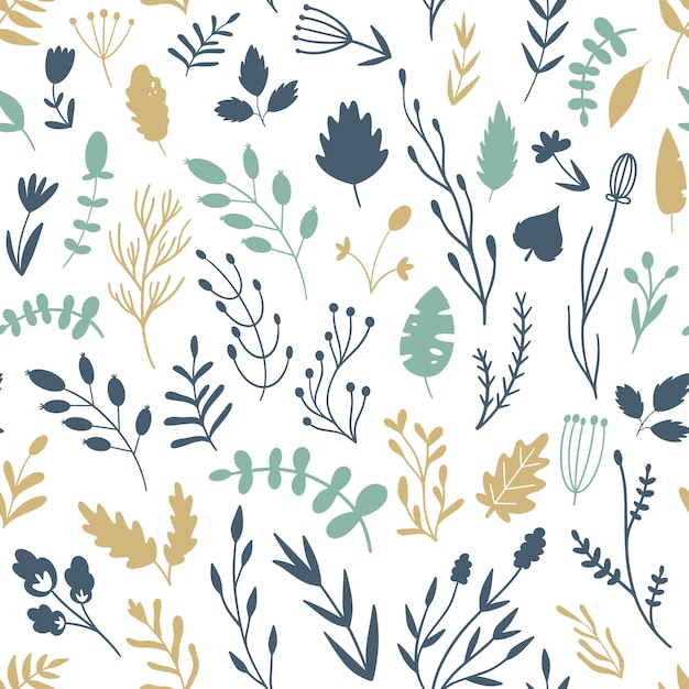 Vector seamless floral pattern.