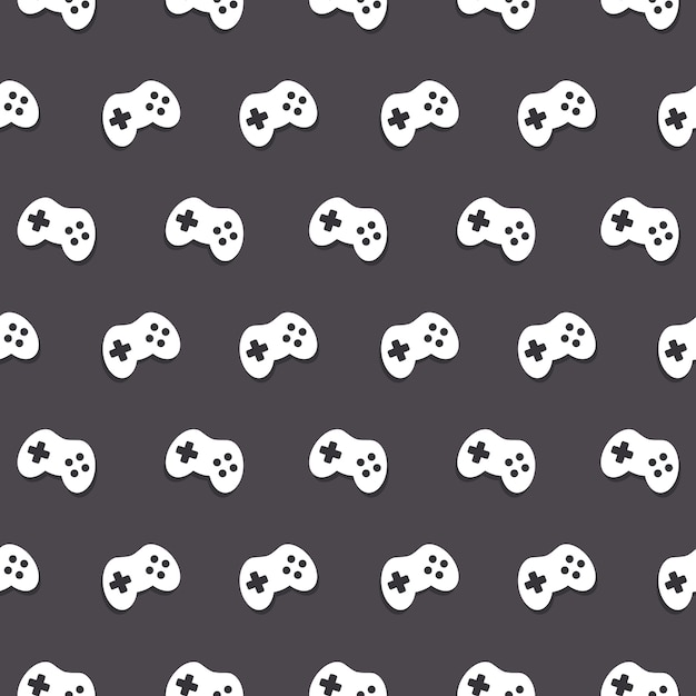 Vector vector seamless game controller pattern