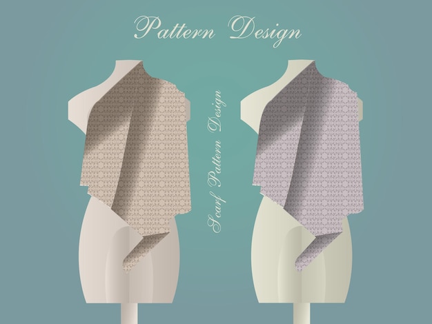 Vector seamless geometric golden pattern background luxury collection for textile scarf