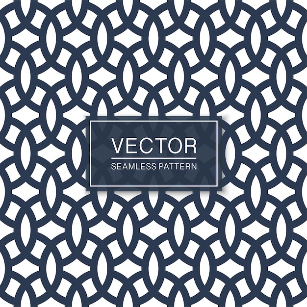 Векторный бесшовный геометрический узор сине-белой повторяющейся текстуры Восточный дизайн