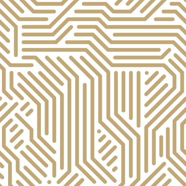 Vector seamless geometric pattern striped design trendy digital background endless gold texture