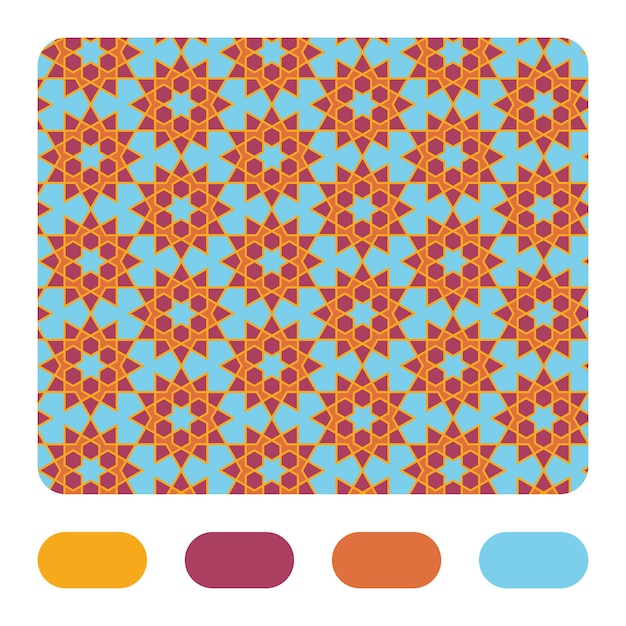 Vector seamless geometric pattern