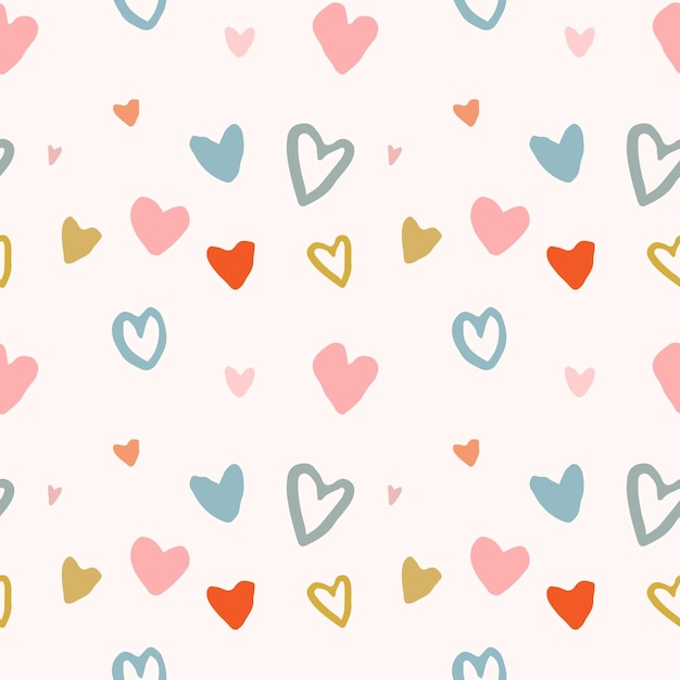 Vector vector of seamless heart pattern background for valentines day