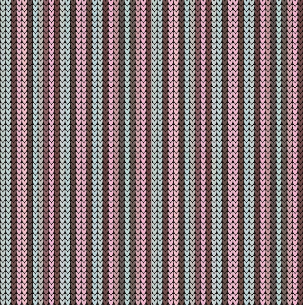 Vector vector seamless knitted stripes pattern