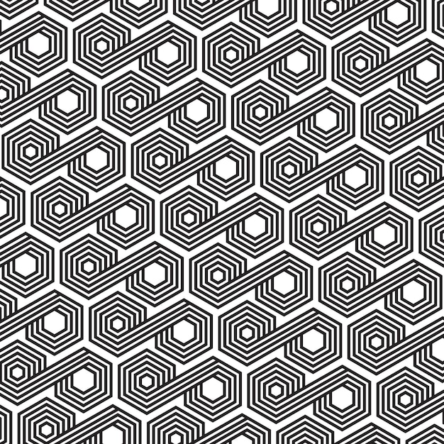 Vector seamless lattice pattern. Modern stylish texture with monochrome trellis.