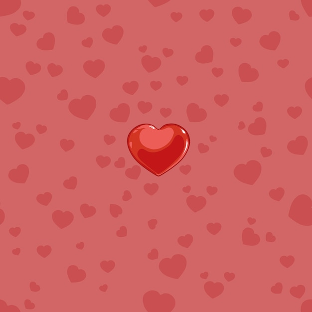 Vector seamless love pattern