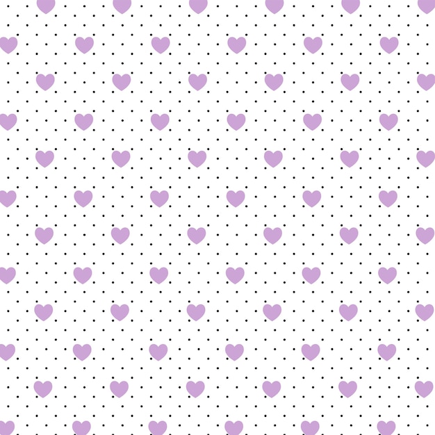 Vector seamless love retro pattern