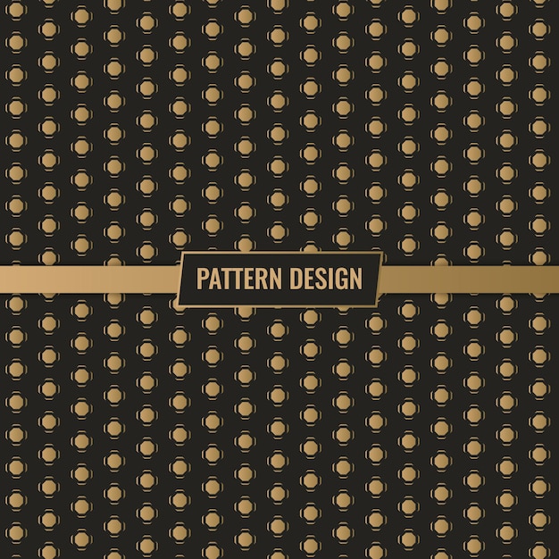 Vector vector seamless luxury pattern design in golden color