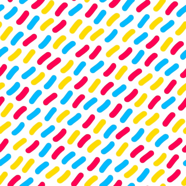 Vector vector seamless multicolor confetti hand drawn lines pattern