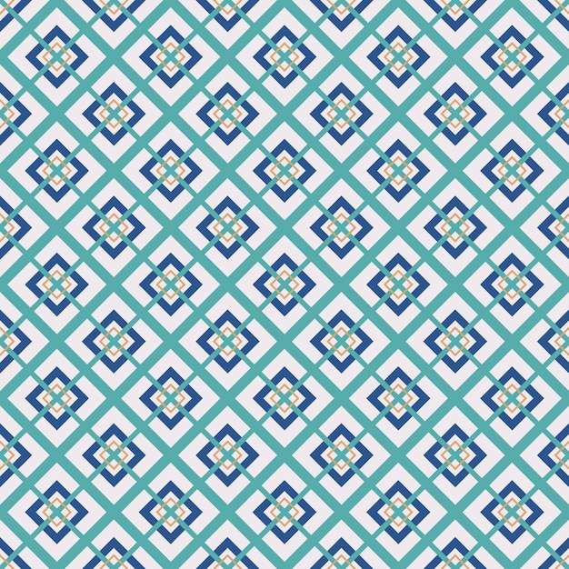 Vector seamless ornamental geometric pattern color tile texture Creative endless background