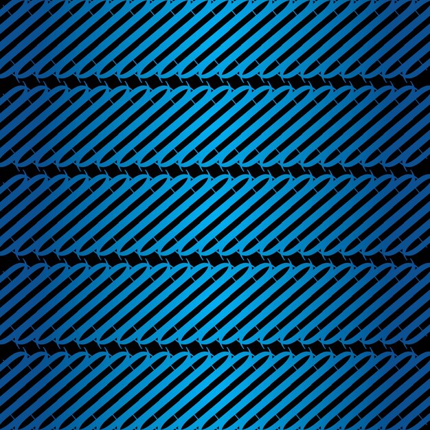 Vector seamless pattern Abstract geometric background Black and blue texture