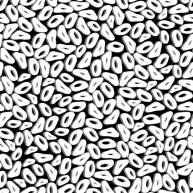 Vector seamless pattern Abstract modern doodle shapes Simple geometric pattern