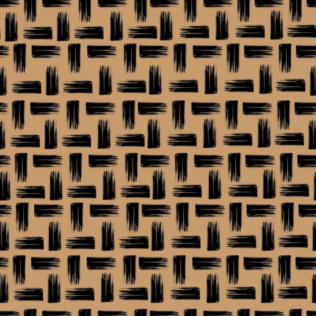 ベクトルのシームレスなパターンの抽象化テクスチャストライプペイントのテクスチャ不均一な縞手描き