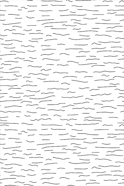 Vector seamless pattern black strokes on white background
