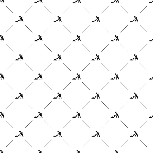 Vector seamless pattern, construction works, Editable can be used for web page backgrounds, pattern fills