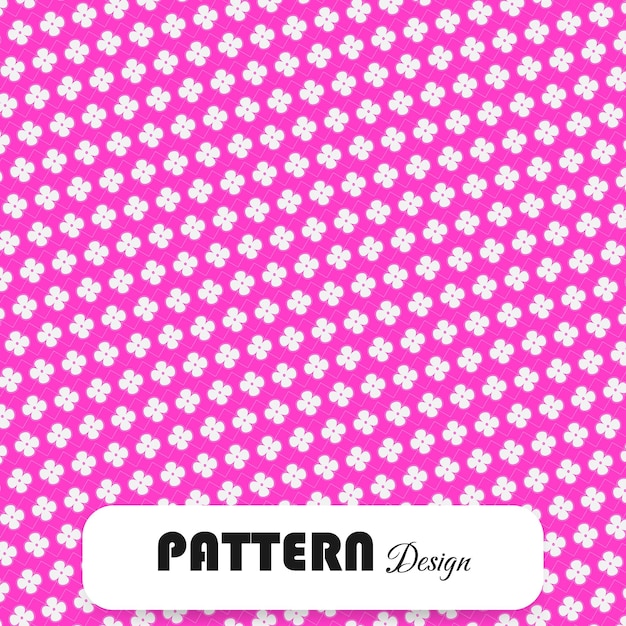 Vector seamless pattern design pink color