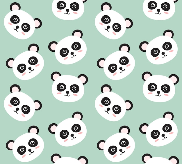 Reticolo senza giunte del panda di doodle