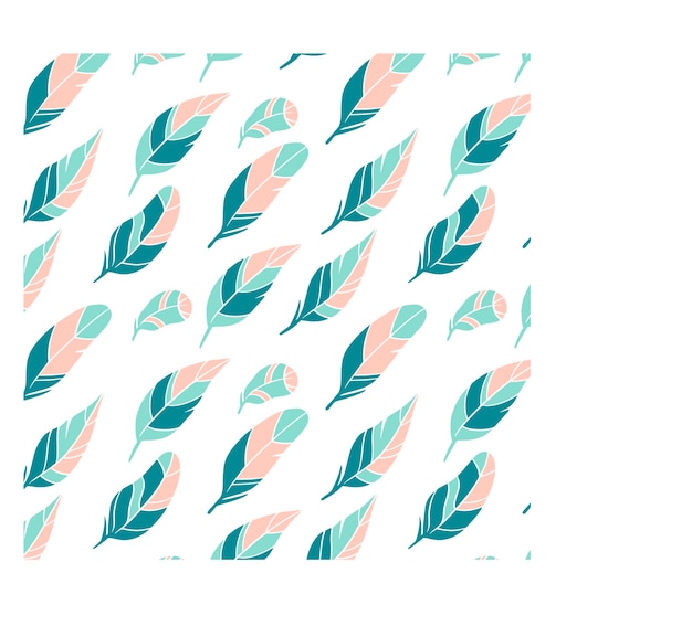 vector seamless pattern feathers tender