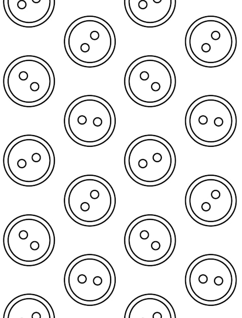 Vector seamless pattern of flat button