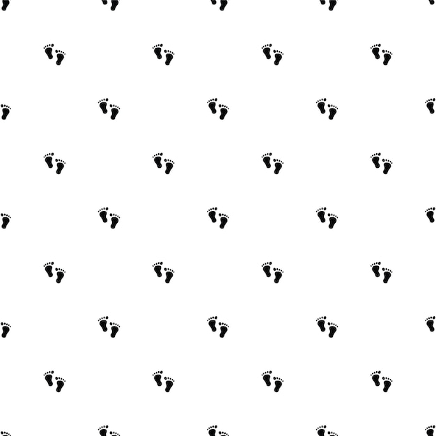 Vector seamless pattern, footprint, Editable can be used for web page backgrounds, pattern fills