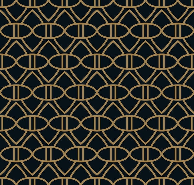 Vector seamless pattern Geometric background with rhombus Abstract geometric pattern Golden textureSeamless geometric pattern